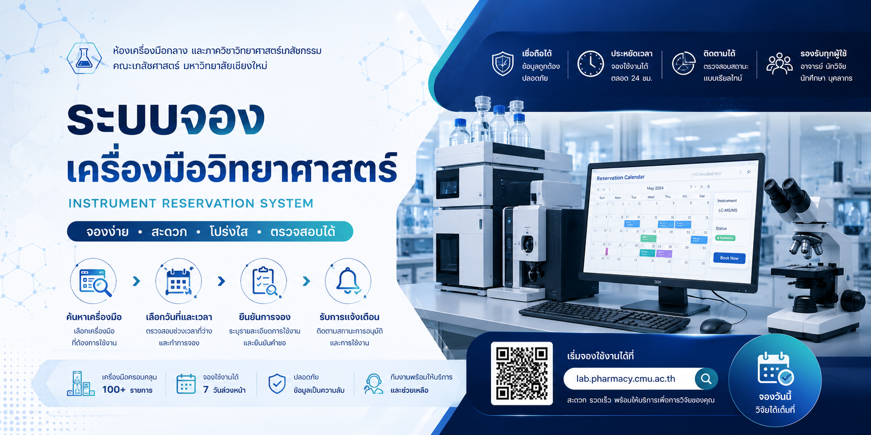 Instrument Reservation System | ระบบจองเครื่องมือวิทยาศาสตร์ คณะเภสัช ...